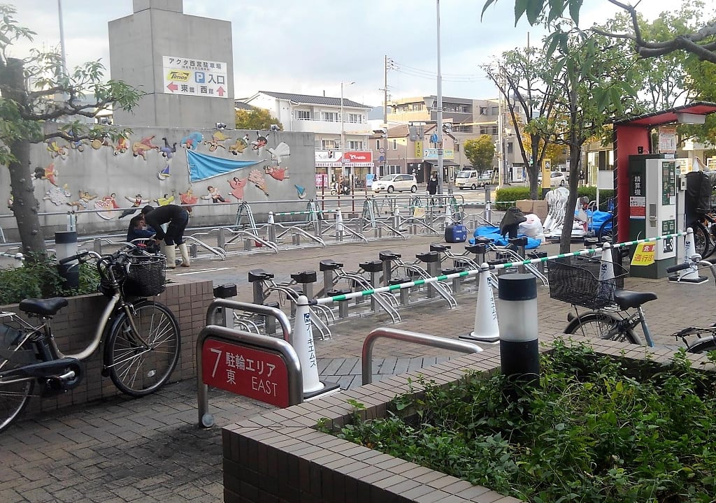自転車の駐輪スペース