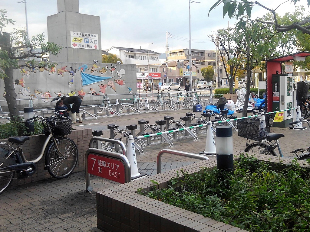 自転車の駐輪スペース