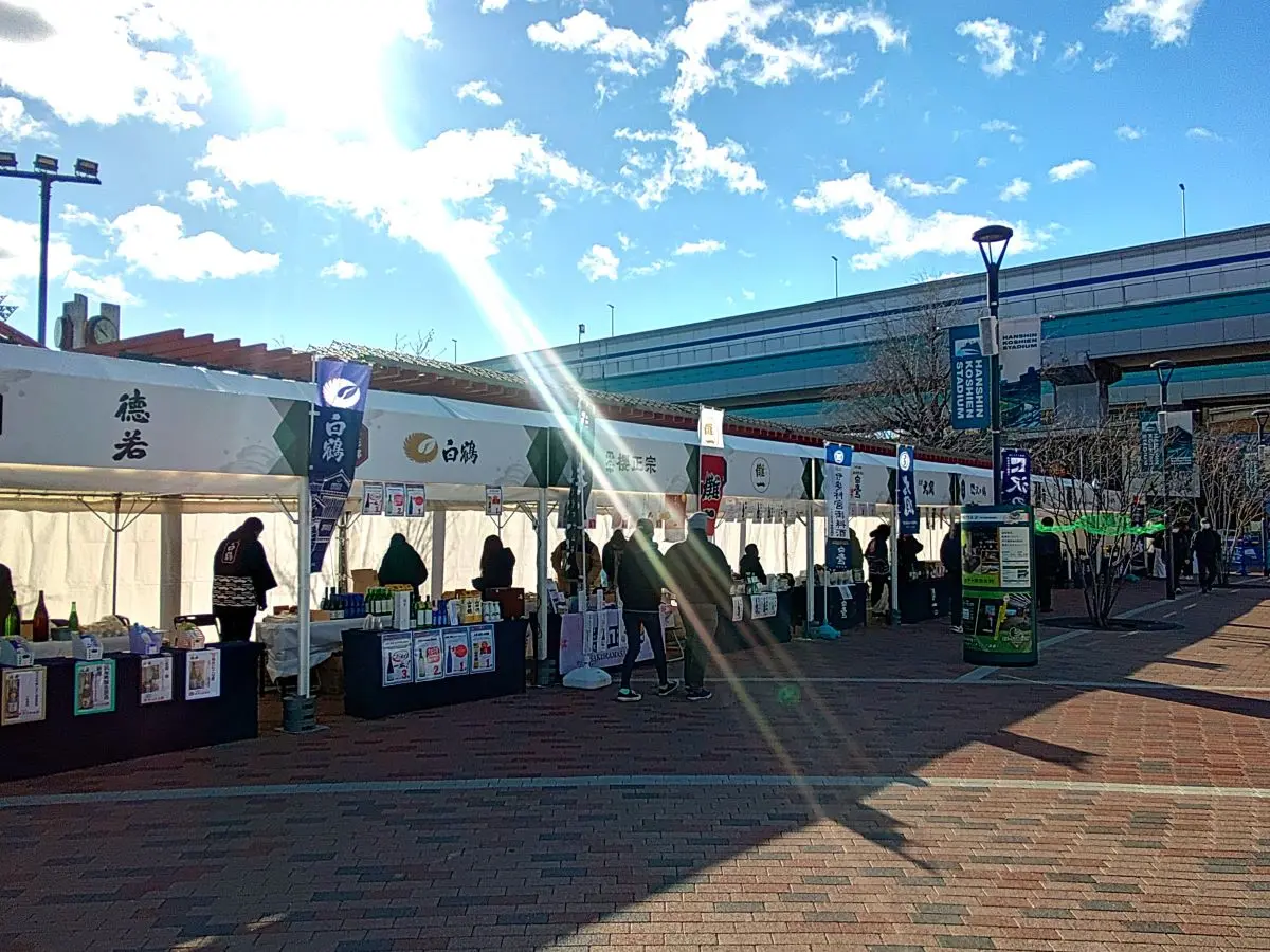 準備中のテント